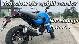 2025 Honda Grom Struggles To Climb Steep Back Roads! (First Ride)