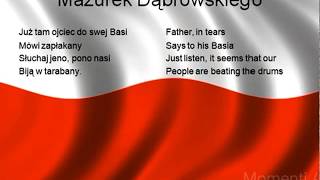 Mazurek Dąbrowskiego - National Anthem of Poland (English/Polish lyrics)