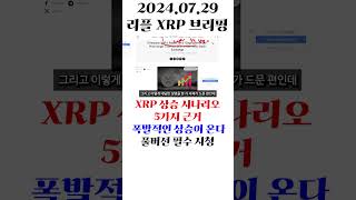 XRP 상승 시나리오 5가지 근거 폭발적인 상승이 온다 #shorts #리플