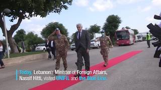 Foreign Minister Hitti visits UNIFIL and Blue Line