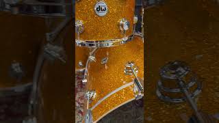 DW Collectors Burnt Orange Glass 4pc drum set