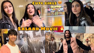 Cute Girls K Sath Movie Dekhne Gye 😍 Salaar Review Omg 🔥