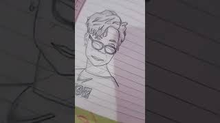 drawing BTS members #day3 #bts #btsarmy #btsshorts #jhope