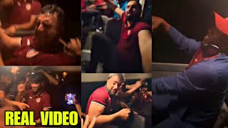 Afghanistan team's crazy celebration in the bus after defeating Australia in T20 worldcup match 2024