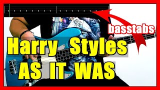 Harry Styles "As It Was" - BASS COVER WITH TABS