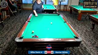 Mike Davis Jr vs Hunter White - 8 Ball Tournament - Hot Seat - 8/24/24