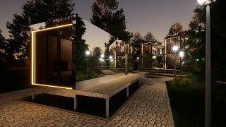 Зеркальный модульный дом по технологии PREFAB. Сборка панелями за 1 день