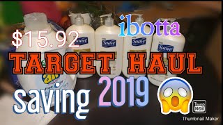 Target haul 😱😱unbelievable saving 2019 ibotta app