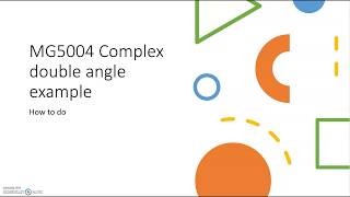 MG5004 Complex number double angle example