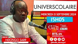 UNIVERSCOLAIRE/ INVITE : NDONGO SARR, SG CUSEMS - MERCREDI 13 NOVEMBRE 2024