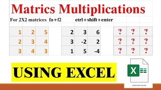 Matrix multiplication using Microsoft excel