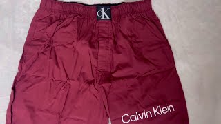 Calvin Klein boxer shorts unboxing