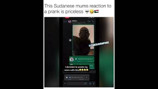 Sudanese Mums Reaction To Dog Prank 🤣🇸🇩