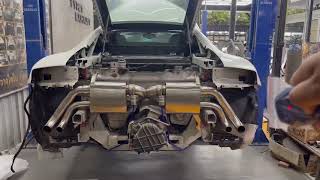 ท่อวาล์ว Audi R8 V10 By T1-Exhaust Valvetronic