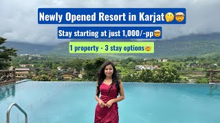 AFFORDABLE STAY In KARJAT with PRIVATE INFINITY Swimming Pool🤩| Newly opened resort |3 stay options