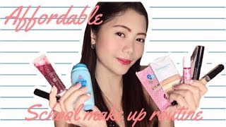 AFFORDABLE SCHOOL MAKE UP ROUTINE (ALL UNDER 200 PESOS) | Lizzy Abujan