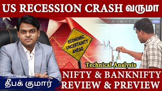 US Recession!! Nifty Crash ஆகுமா? Japan, USA Markets Fall | Global Economy Fall | Nifty & Bank Nifty