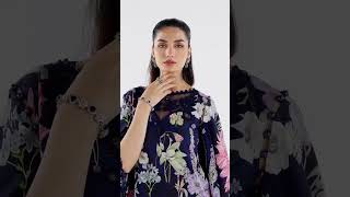 3 Piece Unstitched Printed Cambric Suit   MPT 2306 B – Maria B  Designs PK