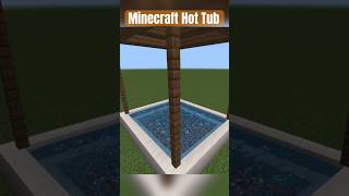 Minecraft Hot Tub #shorts #build #minecraft #fypシ