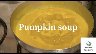 Pumpkin soup healthy and simple - for body strength