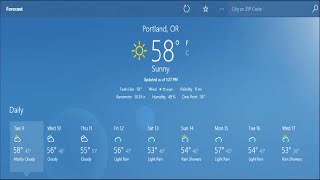 How to Configure the Windows 10 Weather App