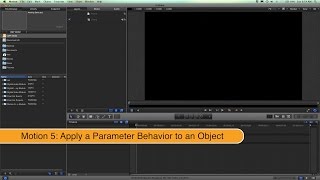 Motion5: Apply a Parameter Behavior to an Object