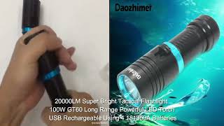 #Waterproof Led Flash Light/short video##