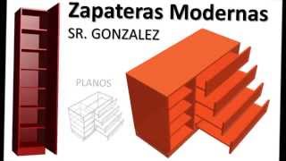 Construir Zapatera Diseño Medidas Modelos Modernos Con Planos