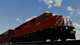 CPKC 6006 leads a Bulkhead Train and has a DPU! in Roblox Southline District