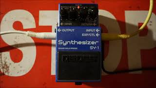 Boss SY-1 Synthesizer - Organ soundscape demo