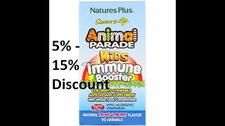 Discount - Nature's Plus, Source of Life, Animal Parade, Kids Immune Booster Natural Tropical Review