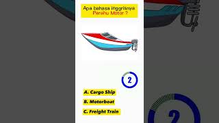 Tebak Bahasa Inggris Alat Transportasi #shorts