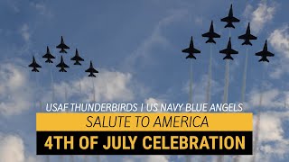 Salute to America - Military Flyover | White House