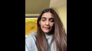 sonam kapoor giving caution message to people |covid| wearmask|stay safe|