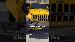 Bright yellow jeep is so cool #jeep #yellow #fypシ゚viral