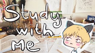 [КОРЕЙСКИЙ Study with me📖#1] Учись со мной Приятная музыка Уютная атмосфера