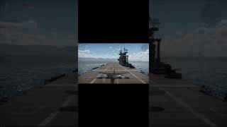 Landing A KingCobra On The Aircraft Carrier In War Thunder #shorts