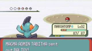 Pokemon Emerald ++ First Battle vs Magma Admin Tabitha