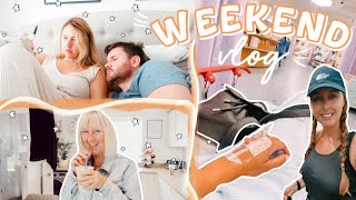 WEEKEND VLOG | Hospital trip, visit from mum & England vs Italy!