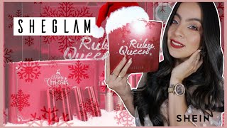 RUBY QUEEN|La primera colección de Navidad de SHEGLAM|La primera reseña NAVIDEÑA del canal|Fabyleonn