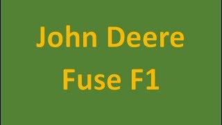 JD Blown Fuse F1