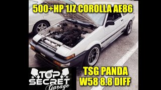 530+HP 1JZ COROLLA AE86 PANDA W58 8.8 DIFF