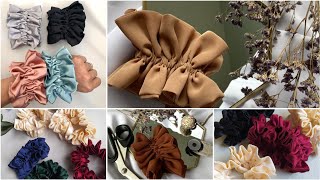 شوشو أو ربطة شعر ساتان مودال جديد غير بقطعة قماش تخدميه xxl scrunchie