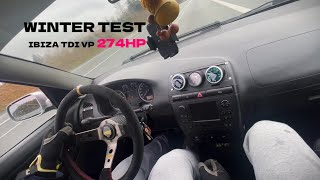 #WINTER TEST #MY #SEAT IBIZA TDI VP POWER 274HP 564NM🔥FWD POWER - ACCELERATION - SOUND EXHAUST