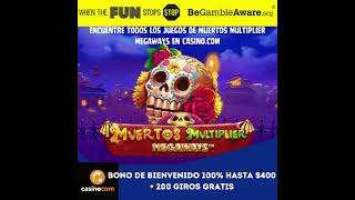 Play Muertos Multiplier - claim up to 200 free spins  #casino #casinogame #gamblinggame