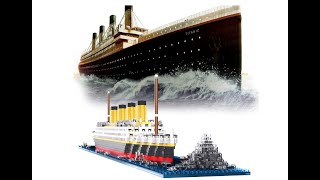 Micro Mini Blocks Titanic Model Building Set 1872 Piece Unboxing