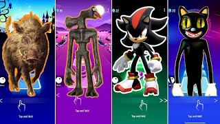 🦖 The Peppy Pig vs Siren Head vs Shadow Sonic vs Cartoon Cat 🐈 | Coffin Dance 🪩