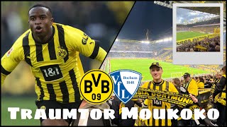 Moukoko Masterclass😍 - In der Südtribüne😱 l Borussia Dortmund vs VFL Bochum Stadionvlog🏟️