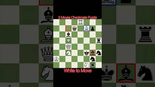 3 moves checkmate puzzle #chess #rapid #blitz #checkmate #chessgame #chesstraps #chesstricks #shorts