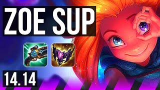 ZOE & Kai'Sa vs SERAPHINE & Sivir (SUP) | 9/0/10, 65% winrate, Legendary | EUW Diamond | 14.14